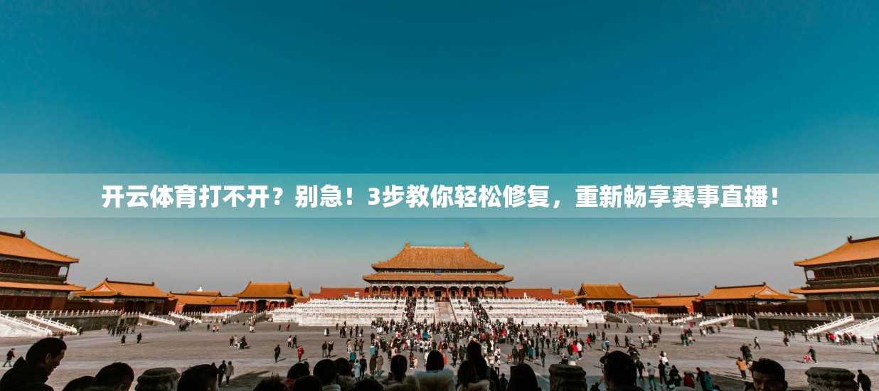 开云体育打不开？别急！3步教你轻松修复，重新畅享赛事直播！
