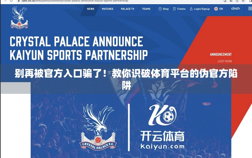 别再被官方入口骗了！教你识破体育平台的伪官方陷阱