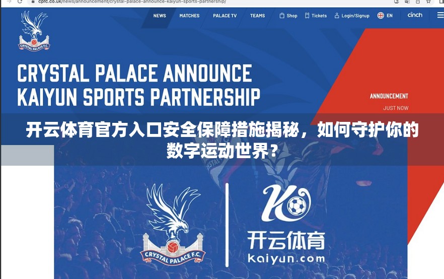 开云体育官方入口安全保障措施揭秘，如何守护你的数字运动世界？