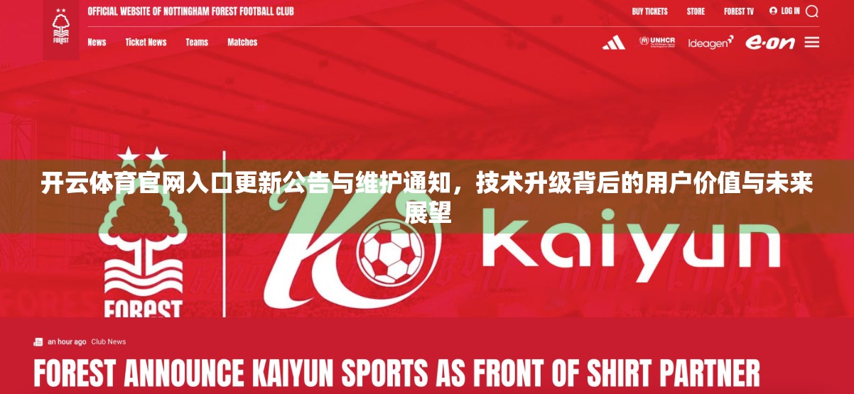 开云体育官网入口更新公告与维护通知，技术升级背后的用户价值与未来展望